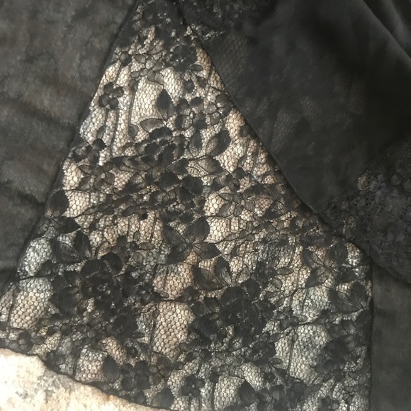 Alice & Olivia Black Halter Maxi w/Lace sz 4 - Picture 7 of 8